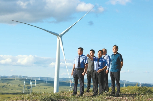 風(fēng)光旖旎,風(fēng)電場植被恢復(fù)了